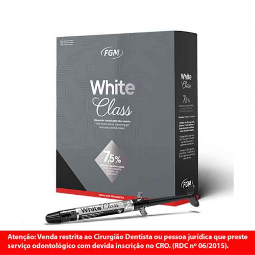 Clareador White Class 7,5% Kit c/ 4 seringas - FGM