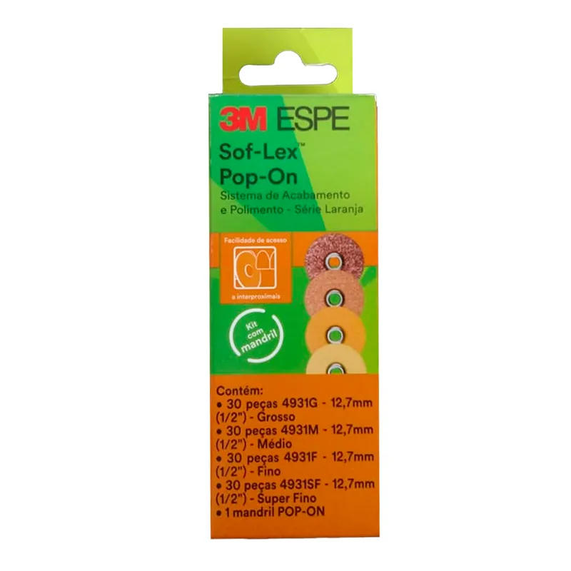 Disco Sof-Lex Pop-On 4931B1 - Kit Cor Laranja - 3M